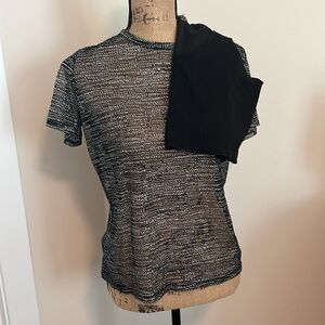 Bundle! Victoria’s Secret Mesh Top + Listicle Black Cropped Tank, Both S…